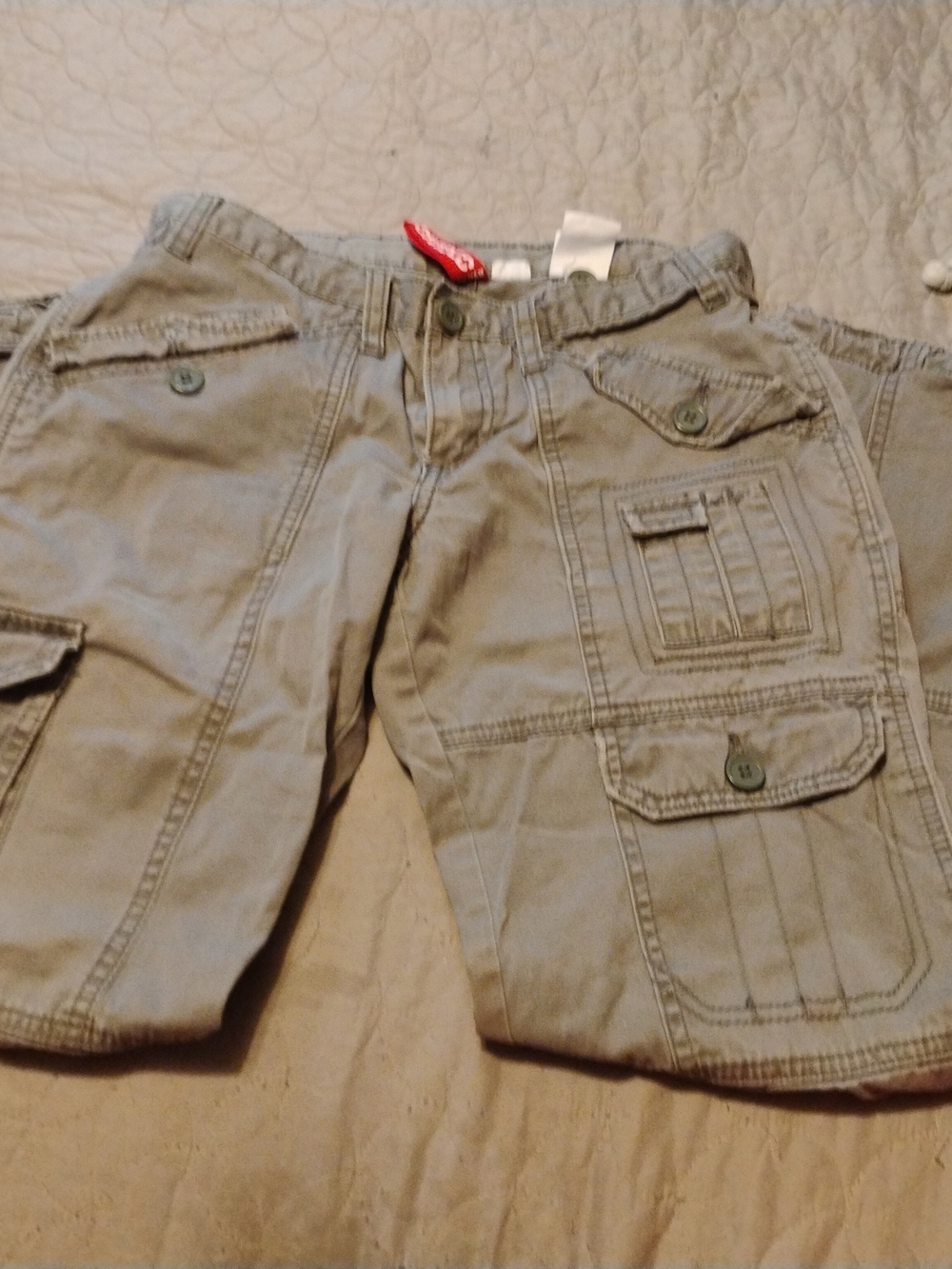 H&M Tan Cargo Pants with Utility Pockets
